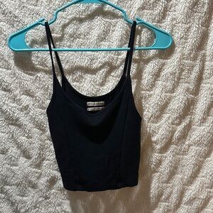 Urban Outfitters Charcoal Ribbed Top